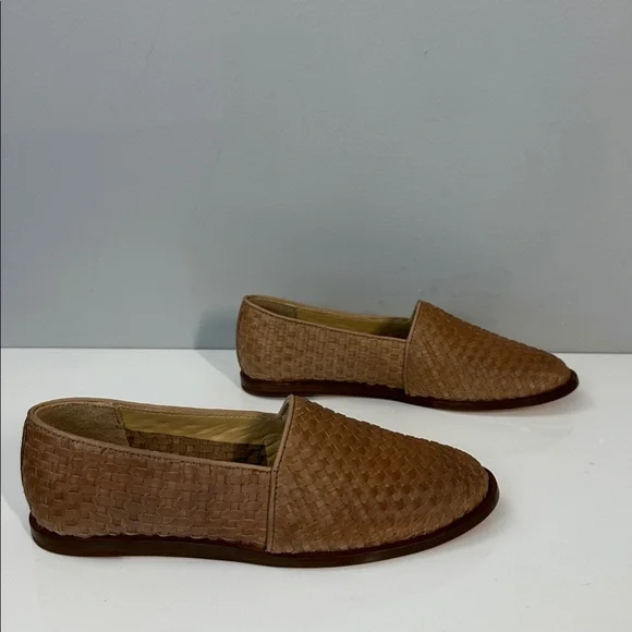 Nisolo Mara Woven Leather Brown Almond Flats Size 7.5 Quiet Luxury Capsule - Picture 3 of 15